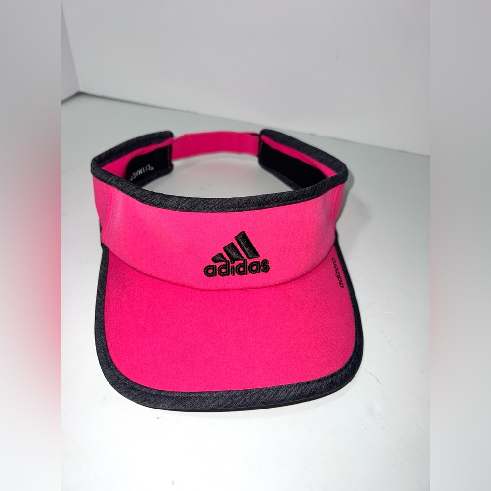 ADIDAS ADIZERO visor Pink and Black adjustable Golf Tennis Climacool Visor